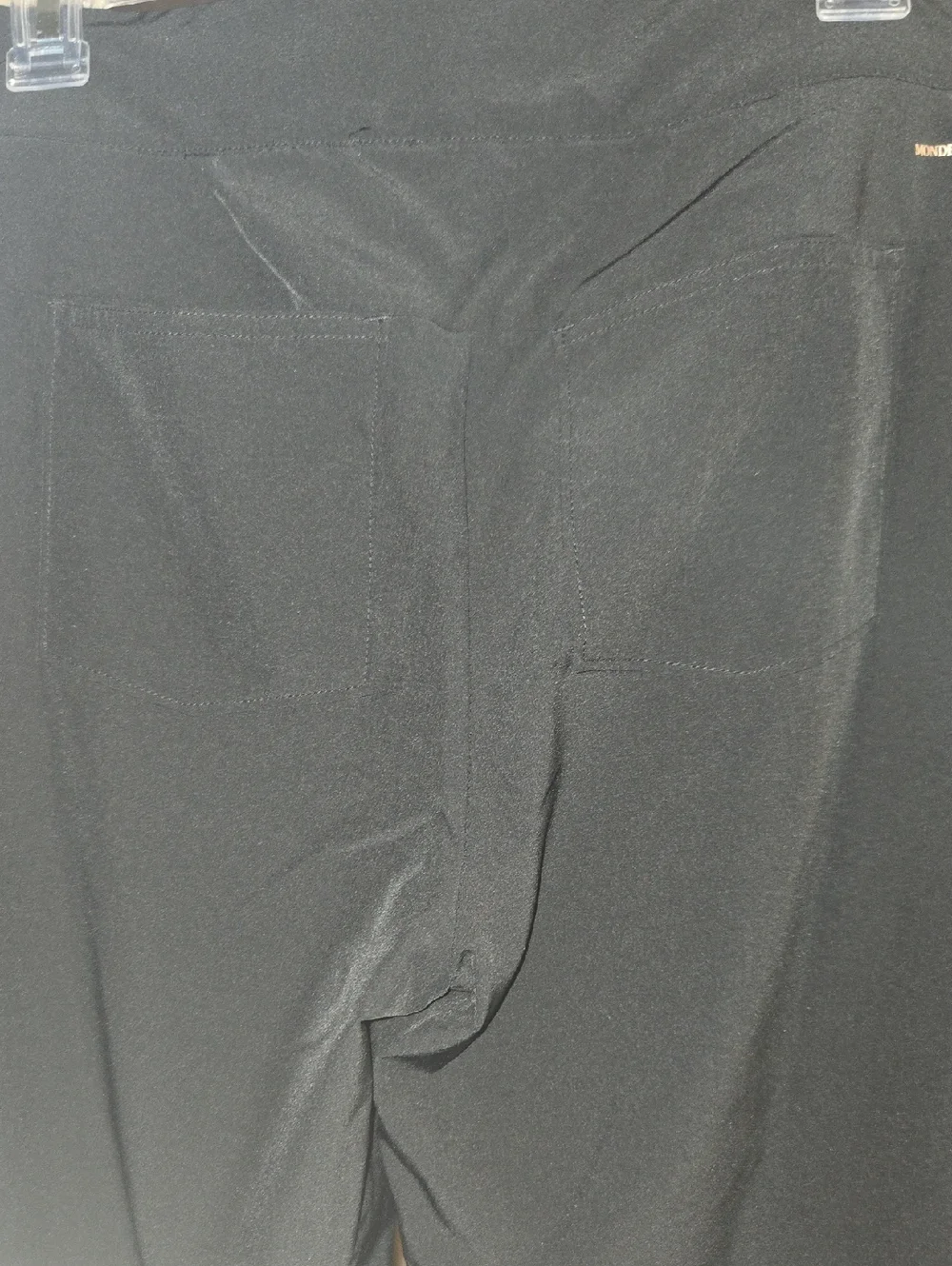 Mondetta Black Ribbed Top with Logo Tag - Picture 7 of 9